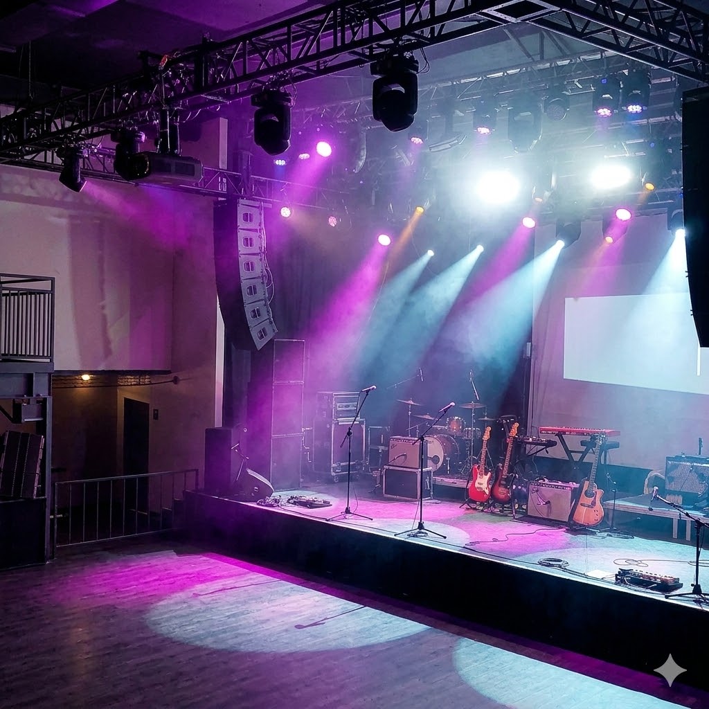 Empty venue before SwipeStage