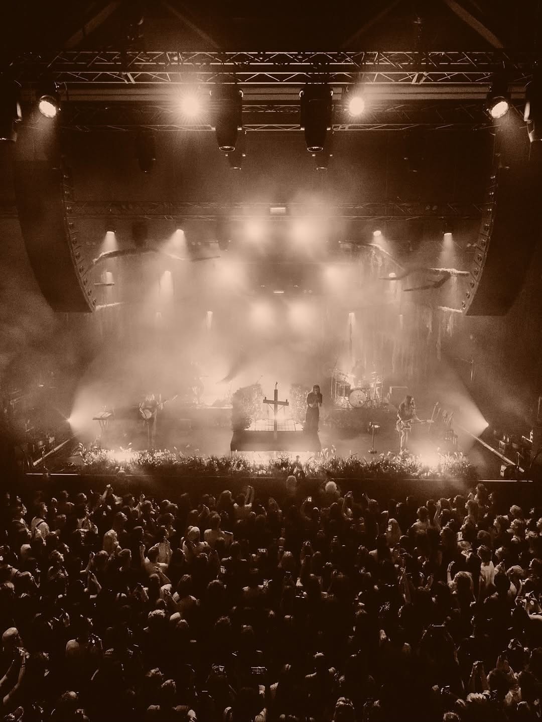 Artist performing on stage